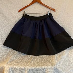 Express skirt black and navy A-line
